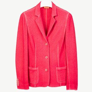Colombo Kate Pink Cashmere-Blend Knit Blazer